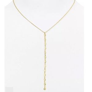 Argento Vivo Womens 18K Gold Plated Sterling Silver Carmen Disc Y Necklace